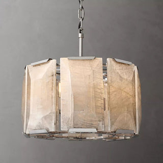 Harson Calcite Round Chandelier 19"