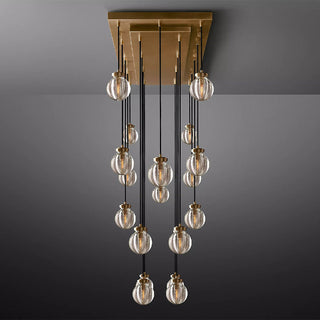 Fantasy Pearl Ball Linear Chandelier 54"