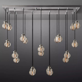 Fantasy Pearl Ball Linear Chandelier 54"